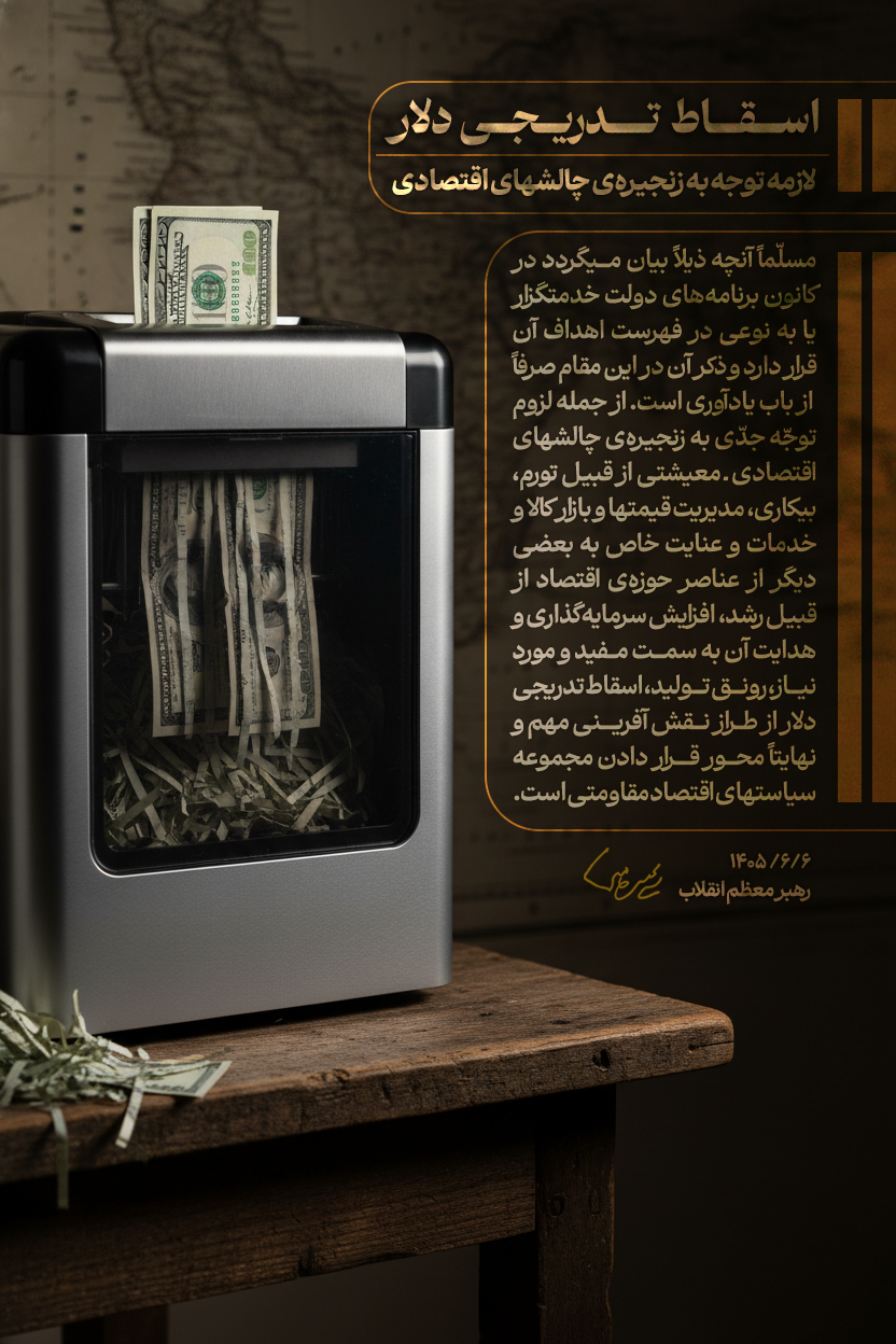 اسقاط تدریجی دلار